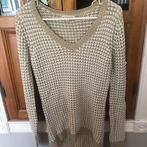 Long knitted sweater size large.